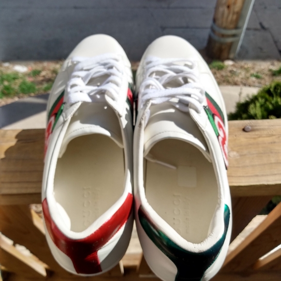 GUCCI ACE SNEAKER WITH GG APPLE - Picture 6 of 7